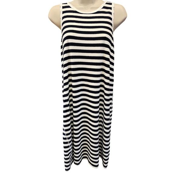Nation Ltd. By Jen Menchaca Dresses & Skirts - USA made Jen menchaca nation dk navy white striped sundress comfort slub Large